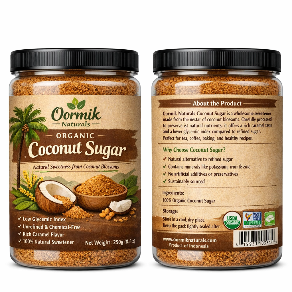 Oormik Naturals Coco Sugar (100% Organic & Pure)
